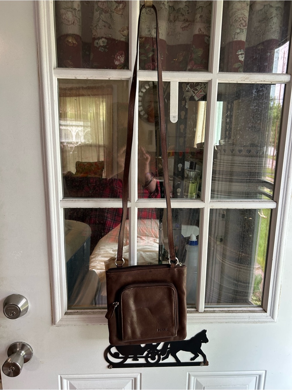 Vintage fossil, Soho Leather Crossbody Bag - exterior zipper, wallet, id pocket